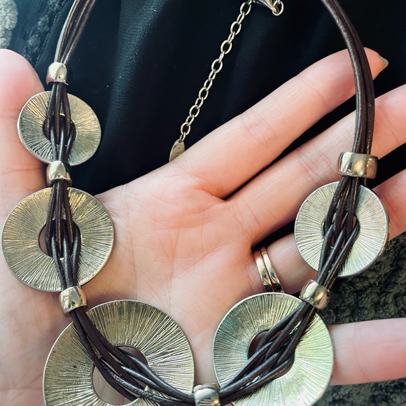 St. Thomas corded medallion necklace - Picture 3 of 5